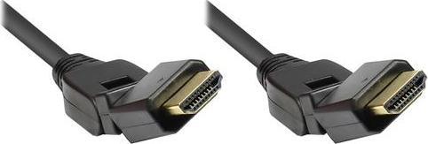 Immagine prodotto Good Connections Cavo HDMI(R) ad alta velocità, ruotabile a 360°, 3 m (3 m, HDMI)