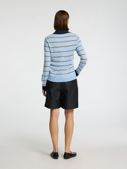 Actual product image Selected Femme 100% Merinowoll Langarm-Poloshirt (L)