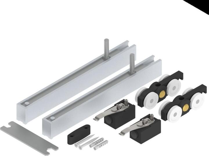 Actual product image Helm Sliding system 140 ME-A 140 kg Wooden doors from 35 mm Complete set