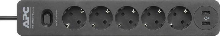 Actual product image APC PME5U2B-GR Voltage protection 5 AC outputs 230 V Black 1.52 m (5 x, CEE 7/3, 1.52 m)