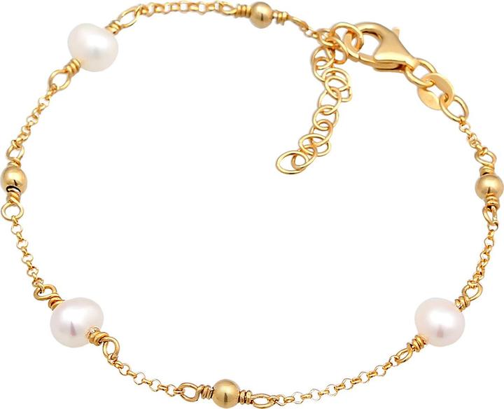 Produktbild Elli Armband Erbskette Kugeln Süsswasserzuchtperle 925er Silber (16 cm, 925 Sterling Silber)