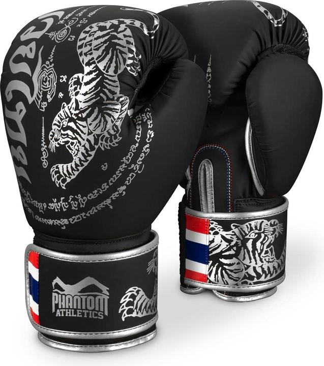 Image du produit Phantom Athletics Gants de boxe Muay Thai - Limited Silver Edition (12 OZ, Taille unique)