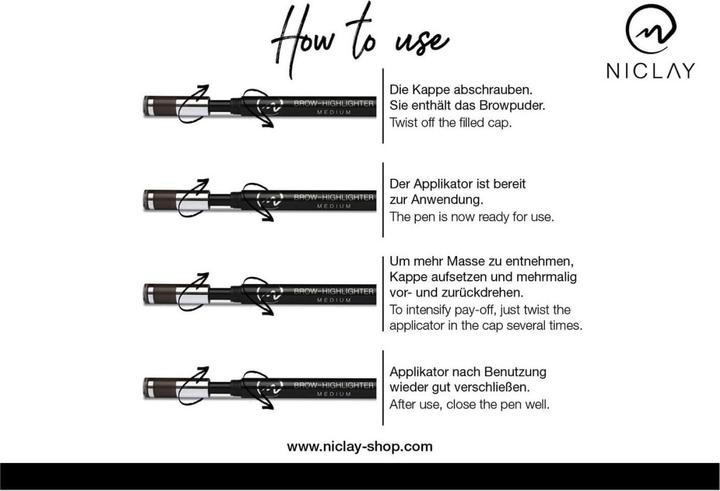 Produktbild Niclay - Brow-Highlighter Light (Blond, Beige)