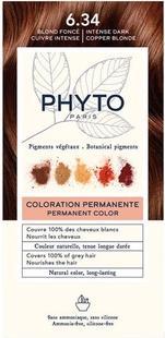 Produktbild Phyto Dauerhafte Haarfarbe 634 Dunkelblond mit pflanzlichen Pigmenten (634 Dunkelblond, Gold)