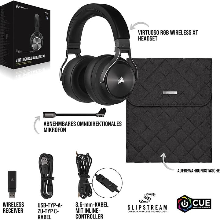 Produktbild Corsair Virtuoso XT (Kabelgebunden, Kabellos)
