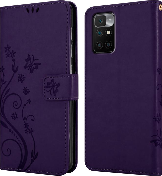 Image du produit Cadorabo Pochette Flower Book (Xiaomi Redmi 10, Xiaomi Redmi Note 11)