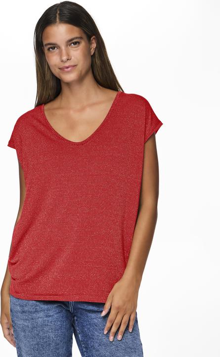 Actual product image Pieces Pcbillo Tee Lurex Stripes Noos Bc (XS)