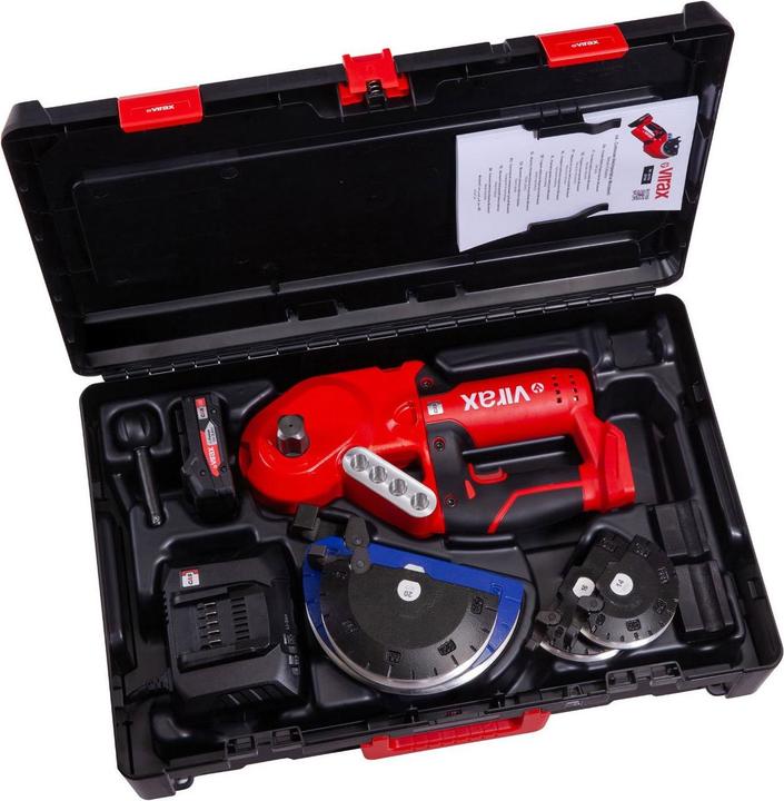 Actual product image Virax MINISTEM-BIEGEZANGE 18V 14-16-20-26MM KOMPAKTES und LEICHTES 18V Biegegerät 4,9 kg / 1x 2,0 Ah