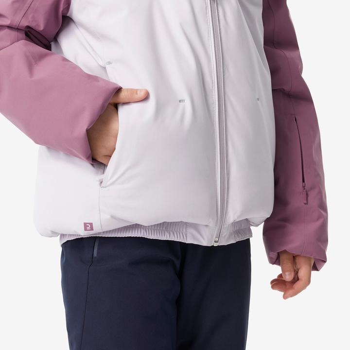 Image du produit Wedze Veste de ski enfants matelassée chaude imperméable - Piste 500 rose (128)