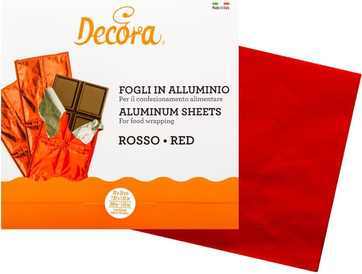 Immagine prodotto Decora Foglio di alluminio per tavolette di cioccolato verde (150 x)