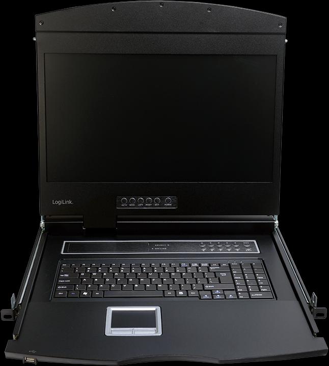 Produktbild LogiLink LCD KVM Konsole mit 19"TFT Monitor & Tastatur(DE)