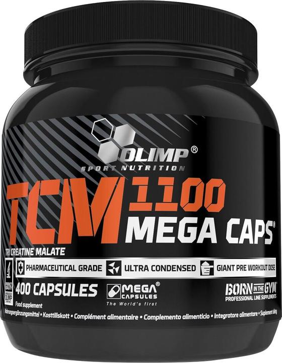 Olimp Sport Nutrition Tri-Creatine Malat (TCM) 1100 Mega (400 Stück, Kapseln, 400 g)
