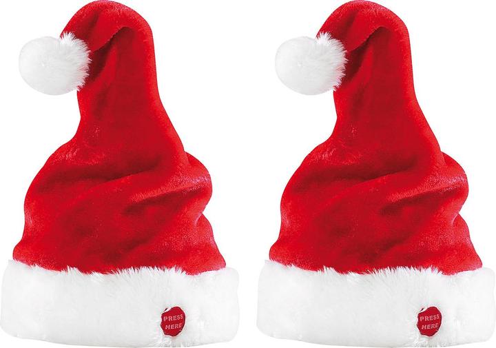 Produktbild Infactory 2er-Set Singende und tanzende Nikolausmützen