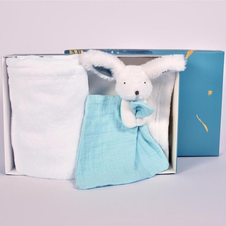 Image du produit Doudou et Compagnie Happy Pop Couverture & Doudou,blanc (MQ2)**
