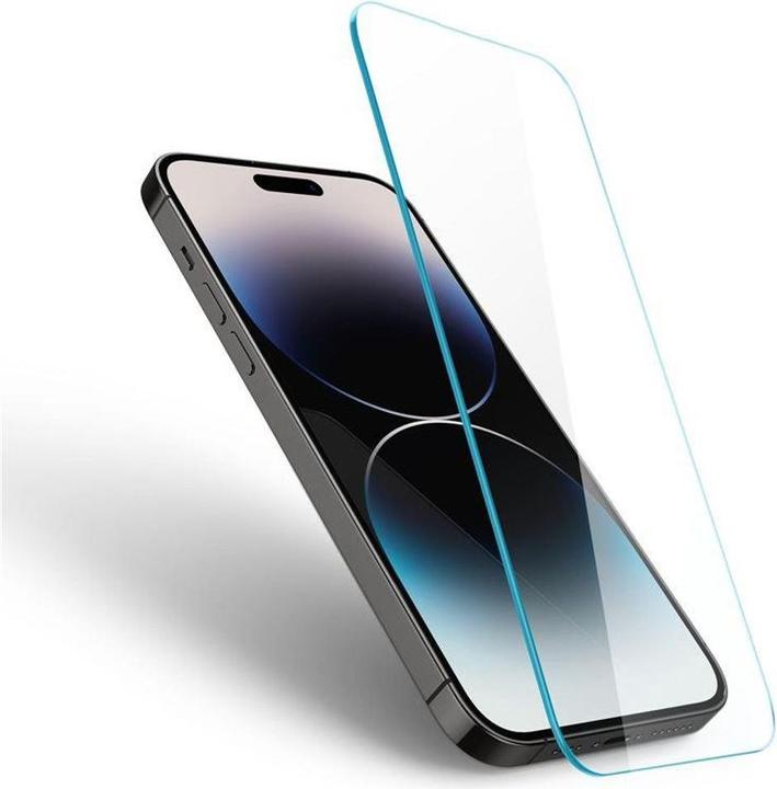Actual product image Spigen Games Glas.TR Slim iPhone 14 Pro AGL05222 tempered glass (1 Piece, Apple iPhone 14 Pro)