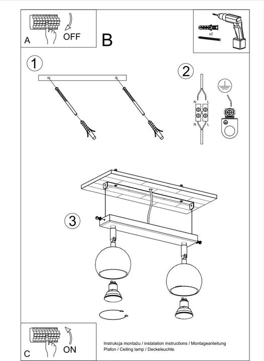 Actual product image Sollux Lighting Oculare 2