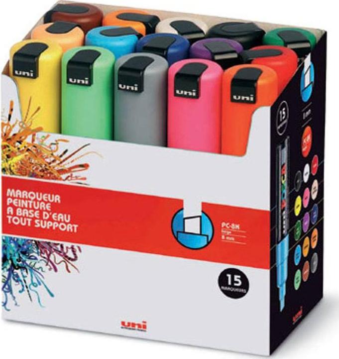 Produktbild Posca Marker PC-8K Keilspitze (Multicolor, 8 mm, 8 x)