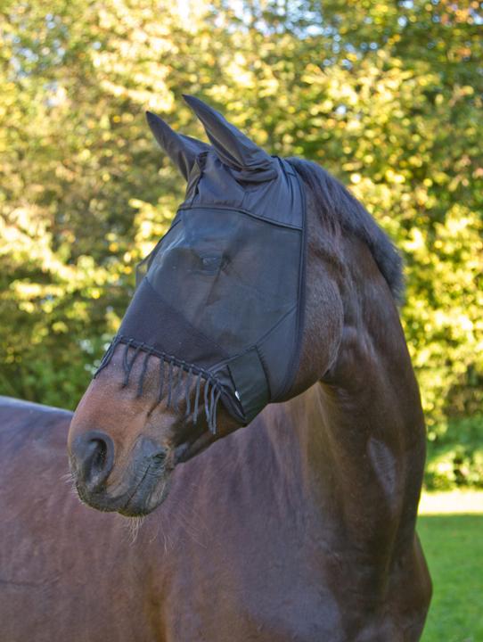Image du produit Kerbl Masque anti-mouches avec protection des oreilles et cordons de nappage