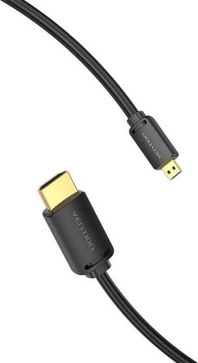 Immagine prodotto Vention Cavo HDMI-D maschio a HDMI-A maschio 4K HD 2m AGIBH (nero) (2 m, HDMI)