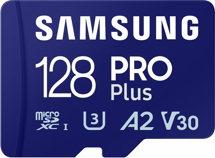Image du produit Samsung PRO Plus avec lecteur de carte USB (128 Go, microSDXC, U3, UHS-I)