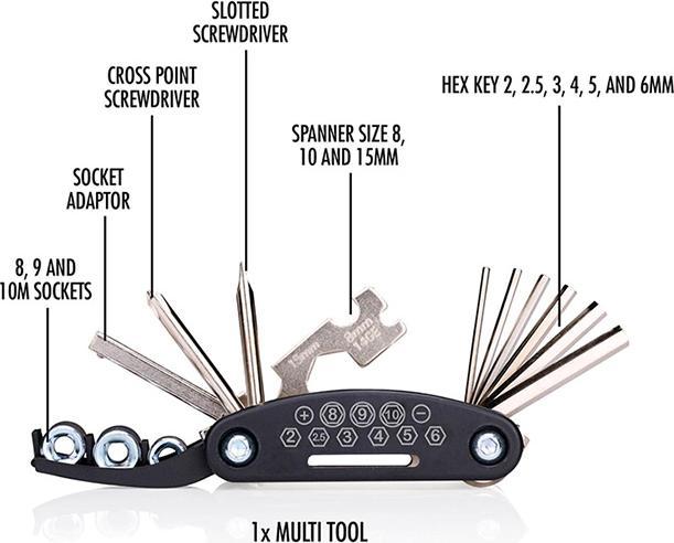 Image du produit Bicycle Gear Jeu d'outils pour vélo 14pcs
