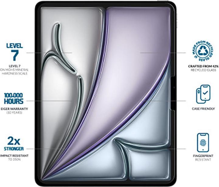 Image du produit Eiger Mountain Glass Clear Tablet (1 pièce(s), iPad Air 13 2024 (M2))