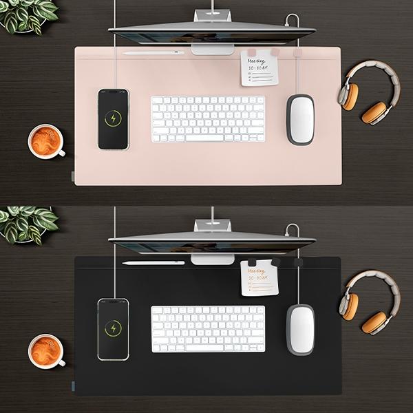 Actual product image Uniq Hagen dwustronna magnetyczna podkładka na biurko żółto-szary/canary yellow-chalk grey