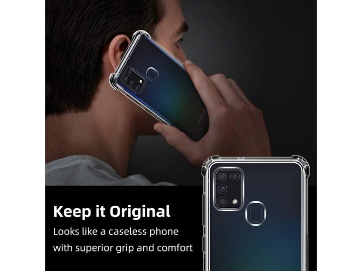 Produktbild Screenguard Samsung Galaxy A21s Hülle Crystal Soft Airbag Bumper (Samsung Galaxy A21s)