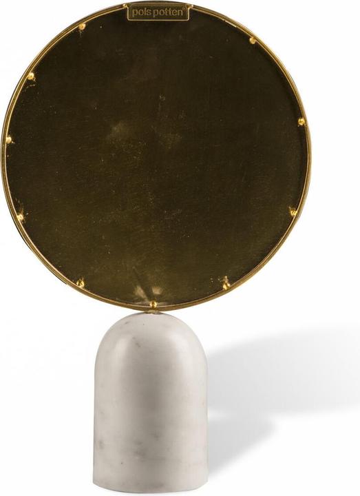 Actual product image Pols Potten Round marble standing mirror 34 cm - Beige (Ø 34 cm)