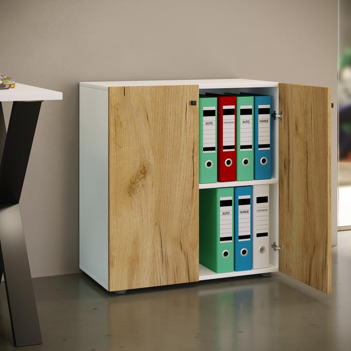 Produktbild VCM Büroschrank Aktenschrank Lona 2fach (70 x 39 x 74 cm)