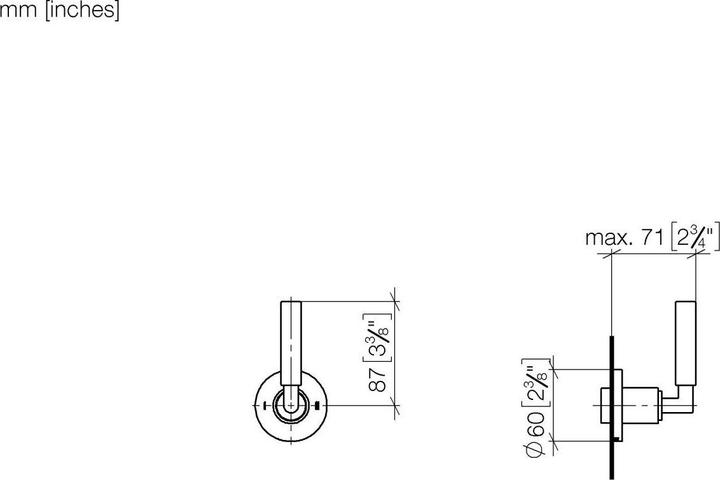 Actual product image Dornbracht Dornb Ready-mounted set TARA. for flush-mounted two-way revers. 36200882 sw ma