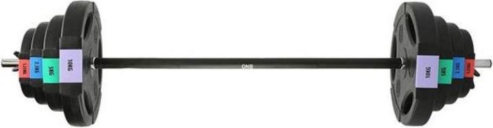 Produktbild One Straight barbell with interchangeable weights GSPO40 (17-57-027) composite plates 42 kg Black (2 x 20 kg)