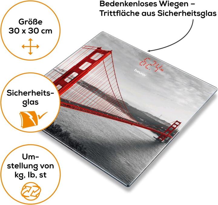 Produktbild Beurer Glaswaage GS 215 San Francisco (180 kg)