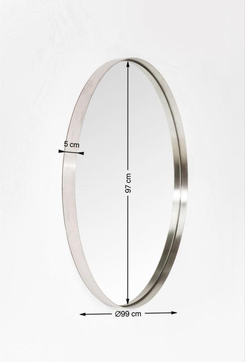 Image du produit Kare Design Miroir Curve rond inox Ø100cm (Ø 100 cm)