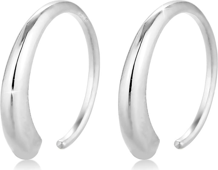 Elli Creolen Geo Basic Offen (925 Silber)