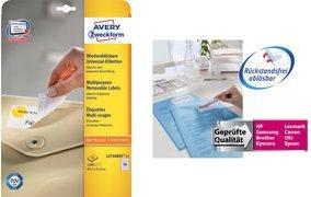 Actual product image Avery Universal labels, ablösbar