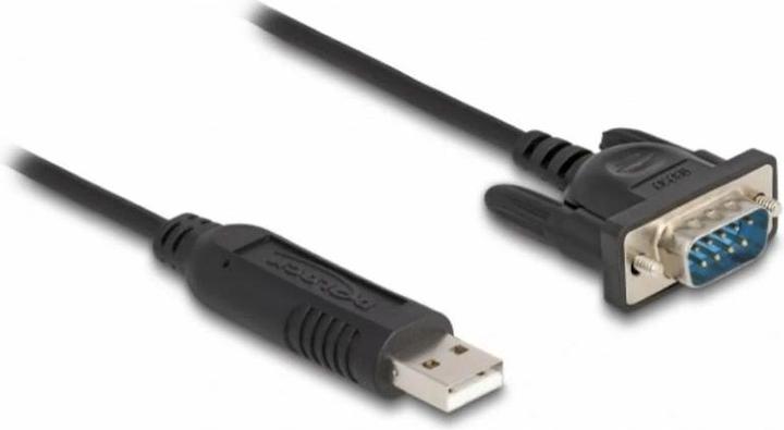 Produktbild Delock USB 2.0 zu Seriell RS-232 Adapter mit kompaktem seriellen Steckergehäuse 50 cm FTDI (0.50 m)