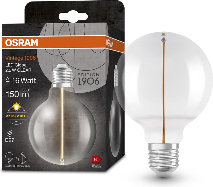 Produktbild Ledvance LED-Lampe (E27, 2.20 W, 150 lm, 4 x, G)