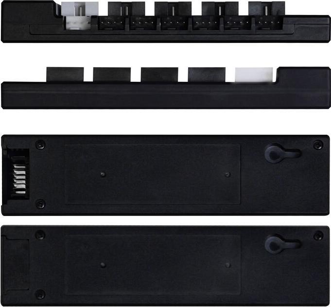 Actual product image Lian-Li EDGE HUB, 4x USB, 6x PWM - schwarz