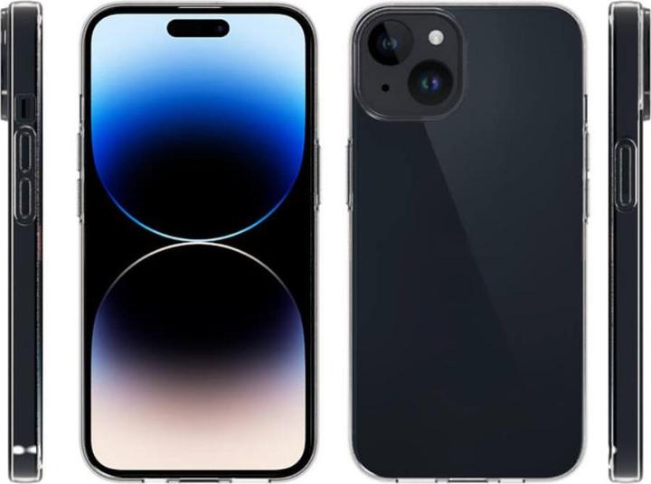 Actual product image Cover-Discount iPhone 15 - Glossy Silicone Case transparent (Apple iPhone 15)