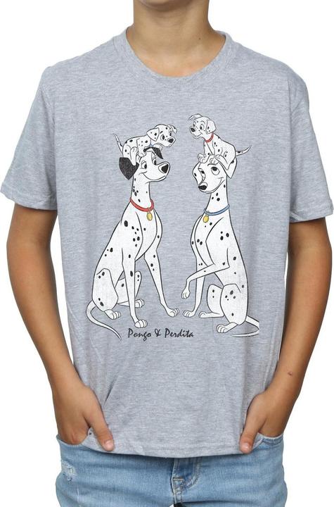 Immagine prodotto Disney 101 Dalmatians Classic Pongo And Perdita Maglietta Ragazzi (128)