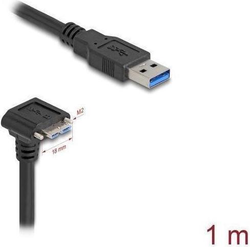 Actual product image Delock USB 5 Gbps cable USB Type-A plug straight to USB Micr (1 m, USB 3.2 Gen 1)
