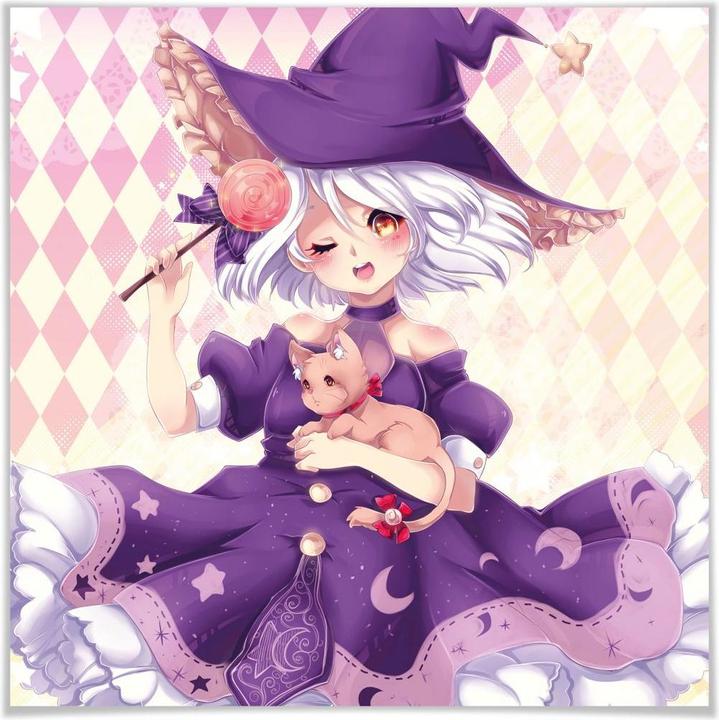 Immagine prodotto Trenddeko La Doll Blanche - Piccola strega (30 x 30 cm)