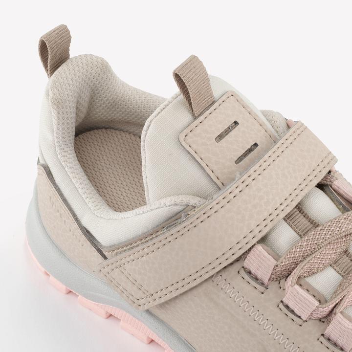 Produktbild Quechua Wanderschuhe Kinder Gr. 28–34 niedrig Klettverschluss Wandern - NH500 beige/rosa (34)