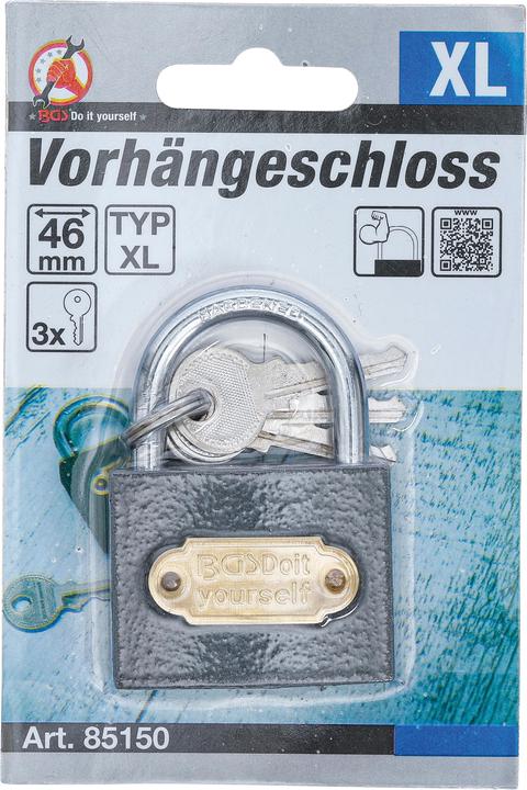 Produktbild BGS Vorhängeschloss Typ XL 46 mm