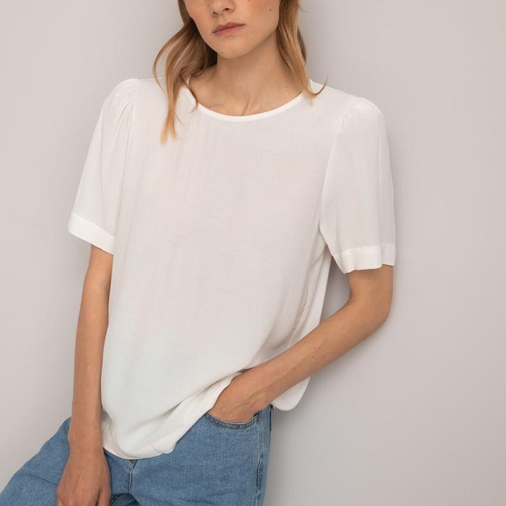 Actual product image La Redoute Collections Blouse with round neckline (40)