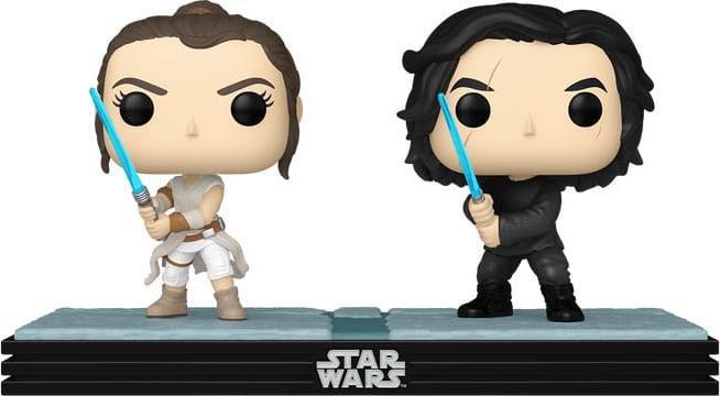 Produktbild Funko Star Wars POP! Movie Moments Vinyl Wackelkopf Figuren Doppelpack Kylo & Rey 9 cm