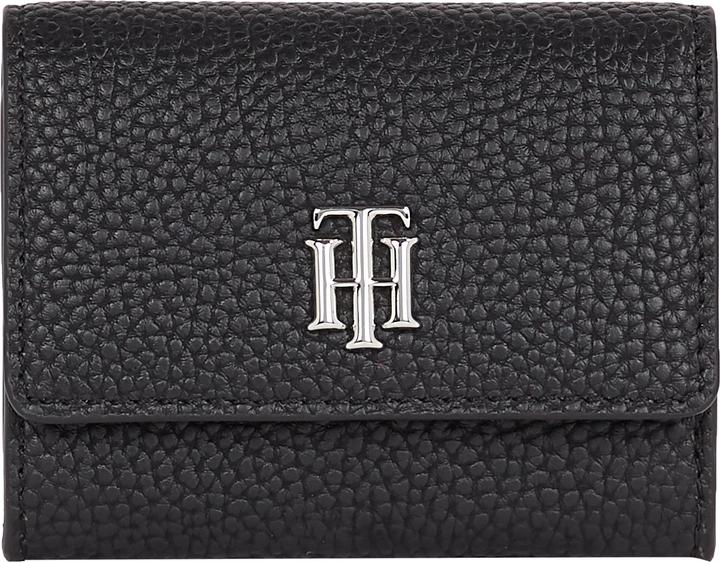 Tommy Hilfiger Damen Th Element Cc Halter mit Reissverschluss Reisezubehör-Bi-Fold-Brieftasche, Schwa
