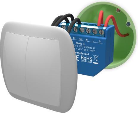 Produktbild Shelly WLAN-Schaltaktor 1L WiFi-Relais