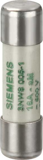 Produktbild Siemens Keramiksicherung T 20A 500V AC 10x38mm 3NW8007-1 (Zylindersicherung, 20 A)